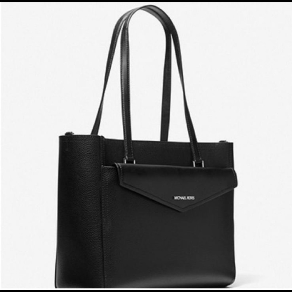Michael Kors Black Women's 3 in 1 Maisie Tote and Clutch Crossbody Set - Picture 9 of 10
